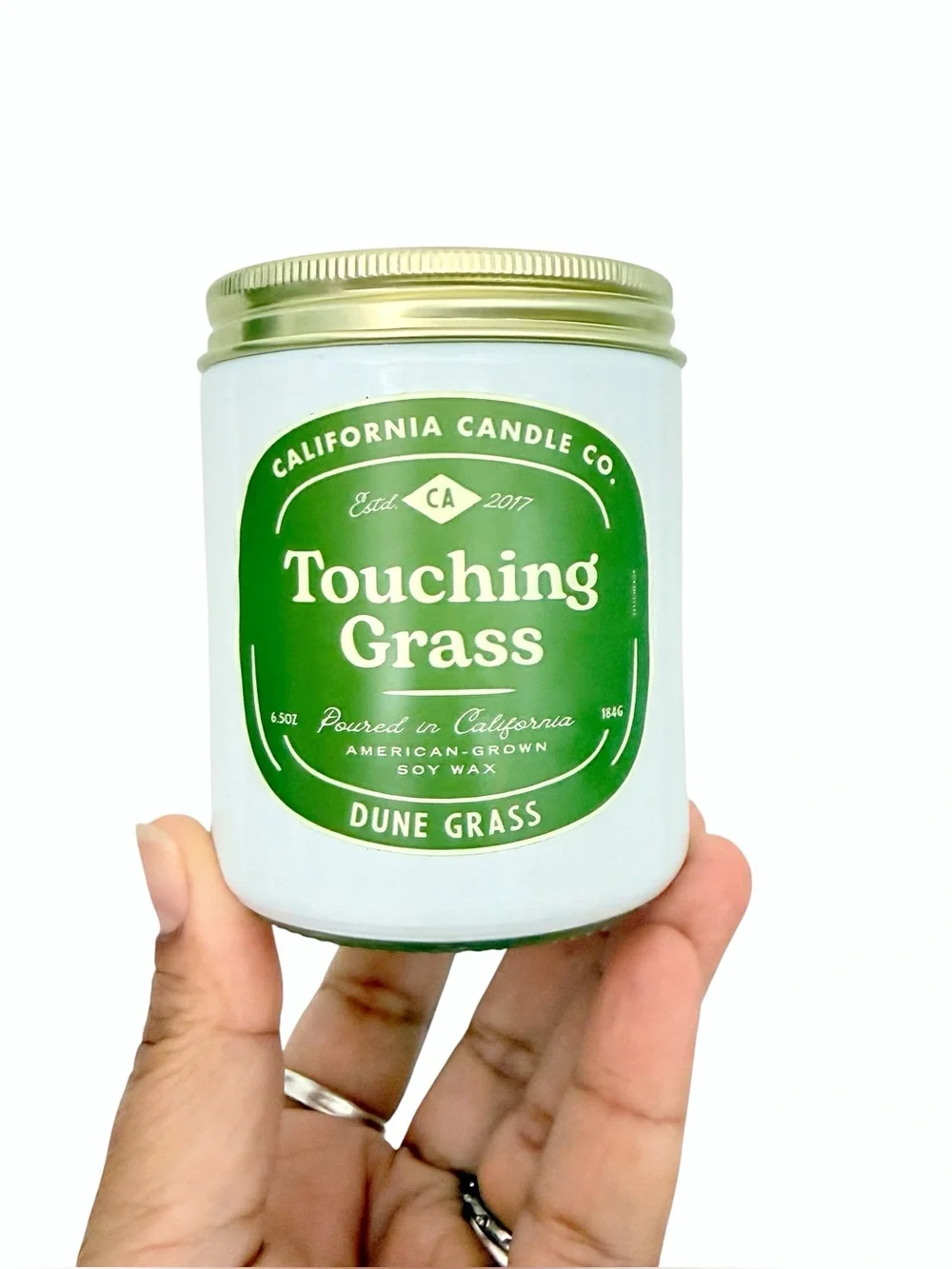 Leoben Company Touching Grass Dune Grass Scented Soy Candle - Green